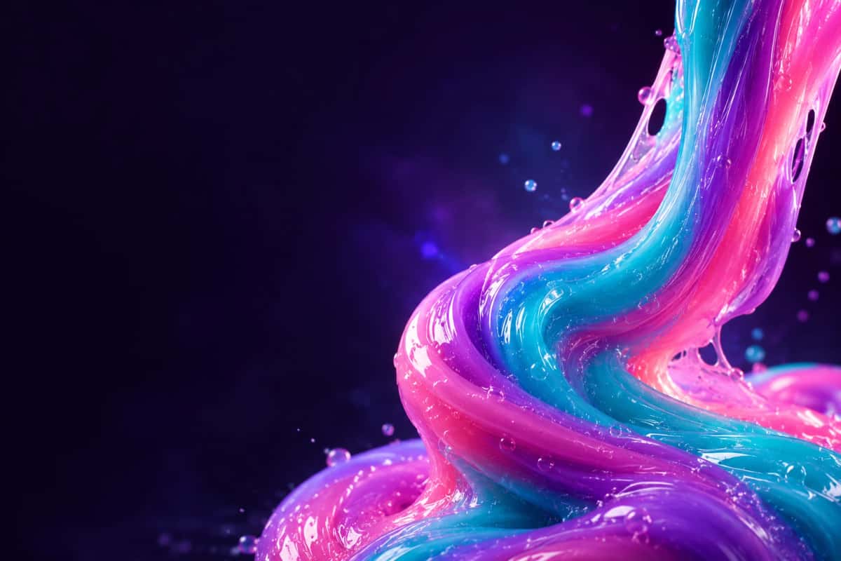 Ruban de slime coloré