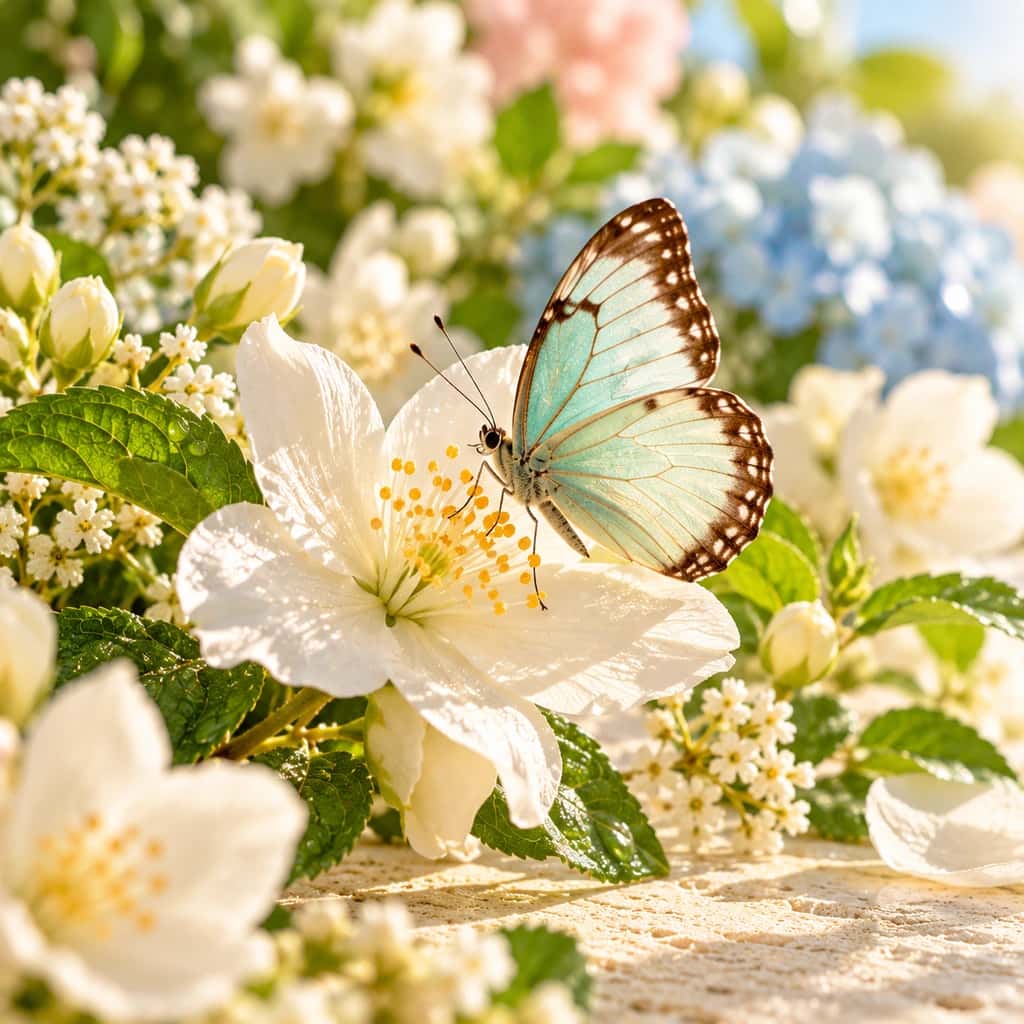 Jardin des Rêves — Papillon sur une fleur